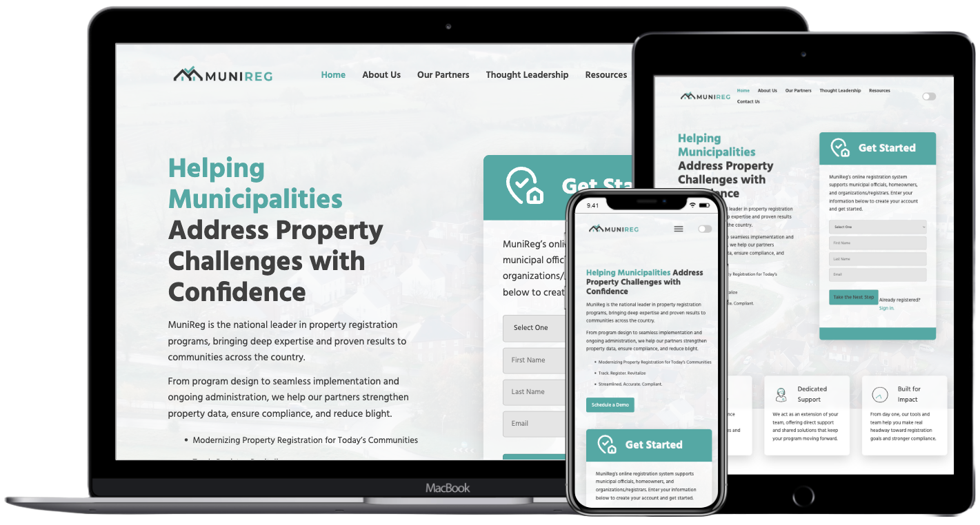 munireg home page image