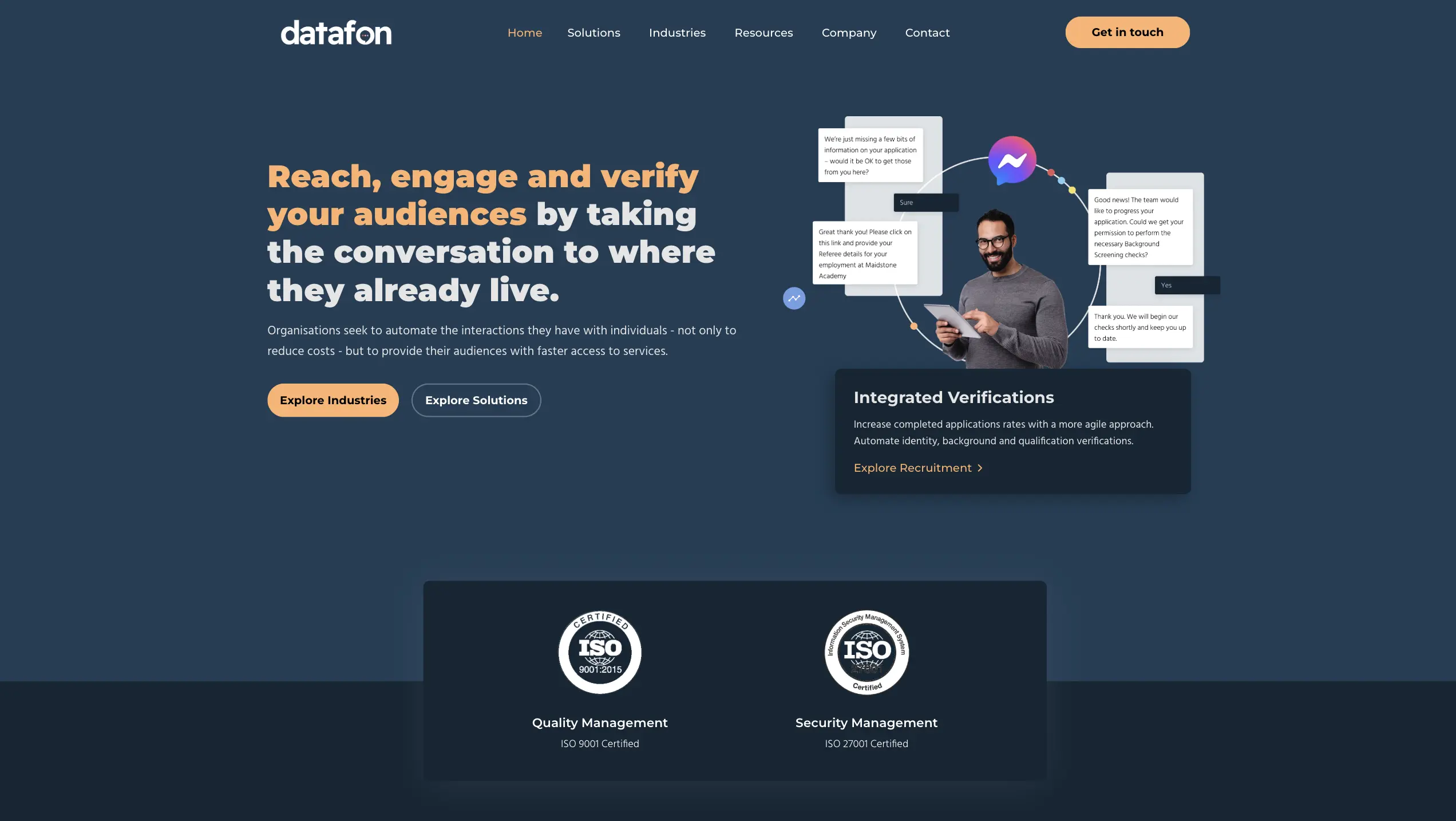 datafon home page image