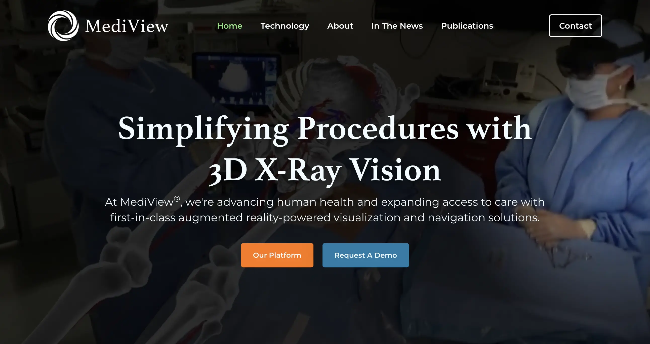 mediview home page image